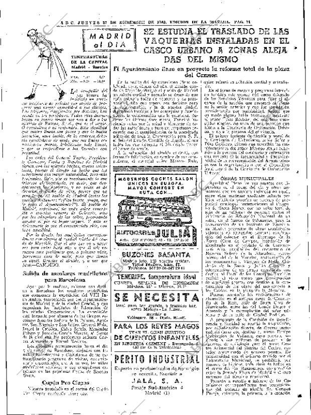ABC MADRID 27-12-1962 página 71