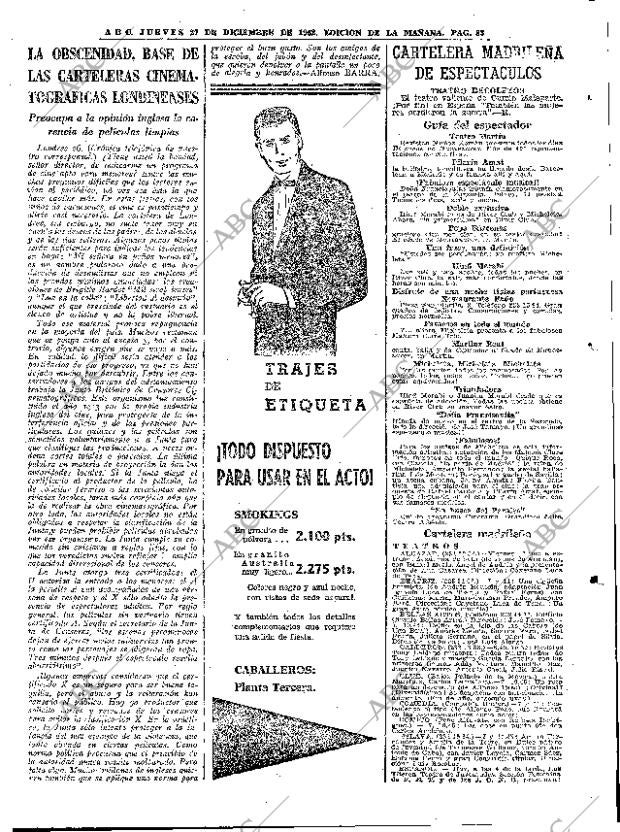 ABC MADRID 27-12-1962 página 83