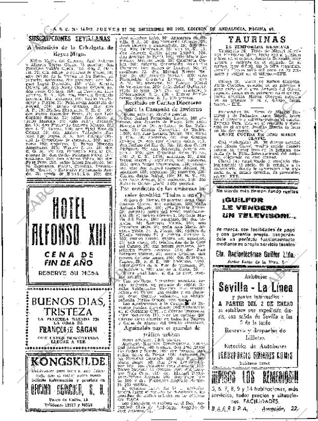 ABC SEVILLA 27-12-1962 página 40