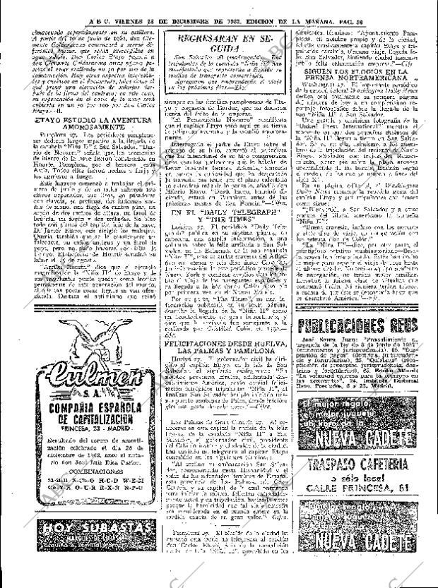 ABC MADRID 28-12-1962 página 56