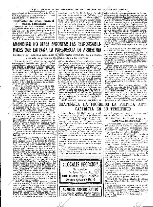 ABC MADRID 28-12-1962 página 64