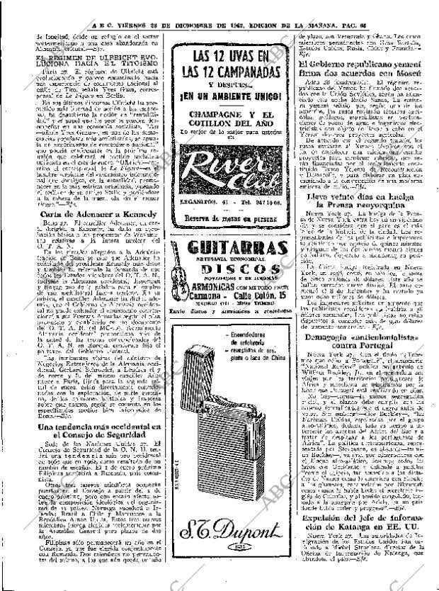 ABC MADRID 28-12-1962 página 66