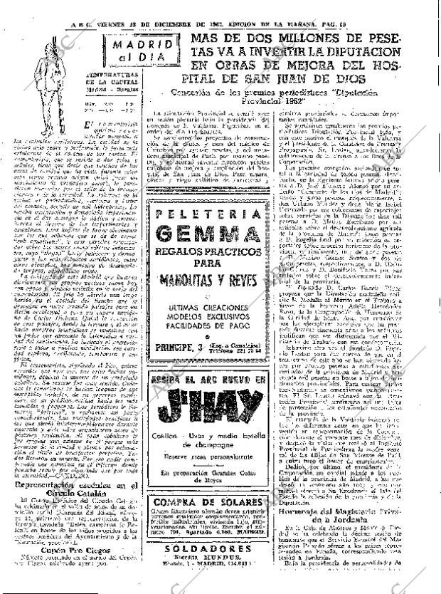 ABC MADRID 28-12-1962 página 69