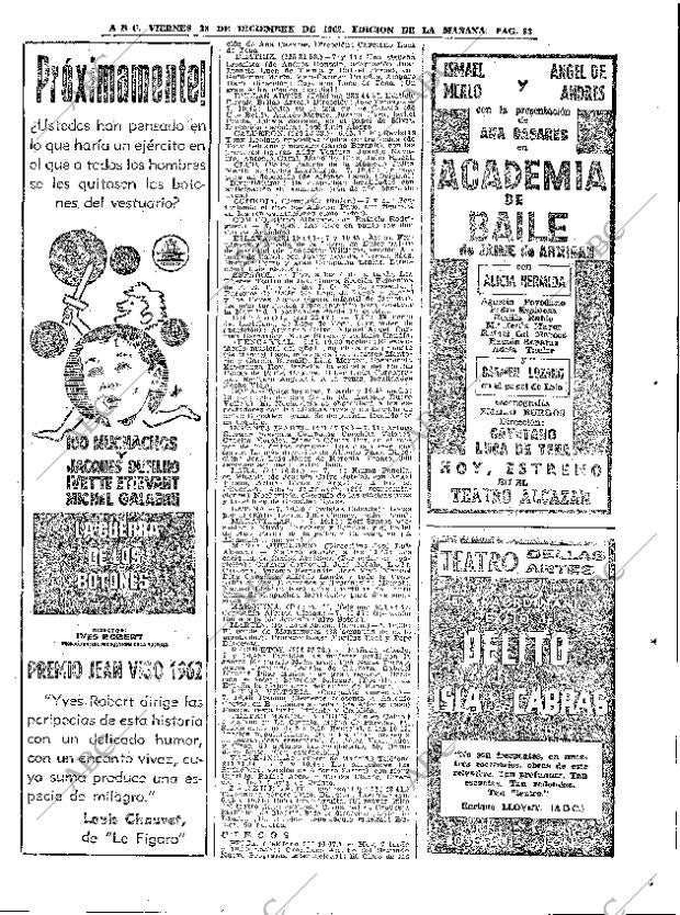 ABC MADRID 28-12-1962 página 83