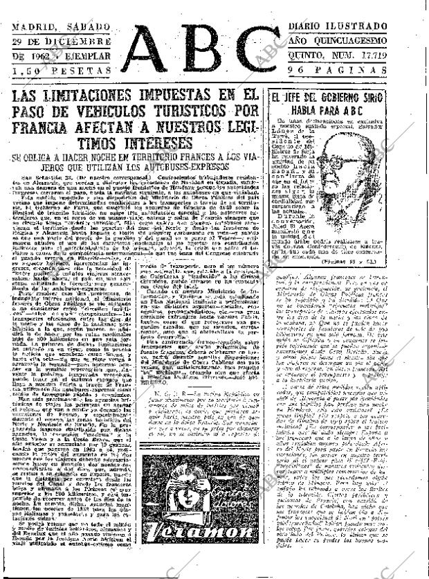 ABC MADRID 29-12-1962 página 47