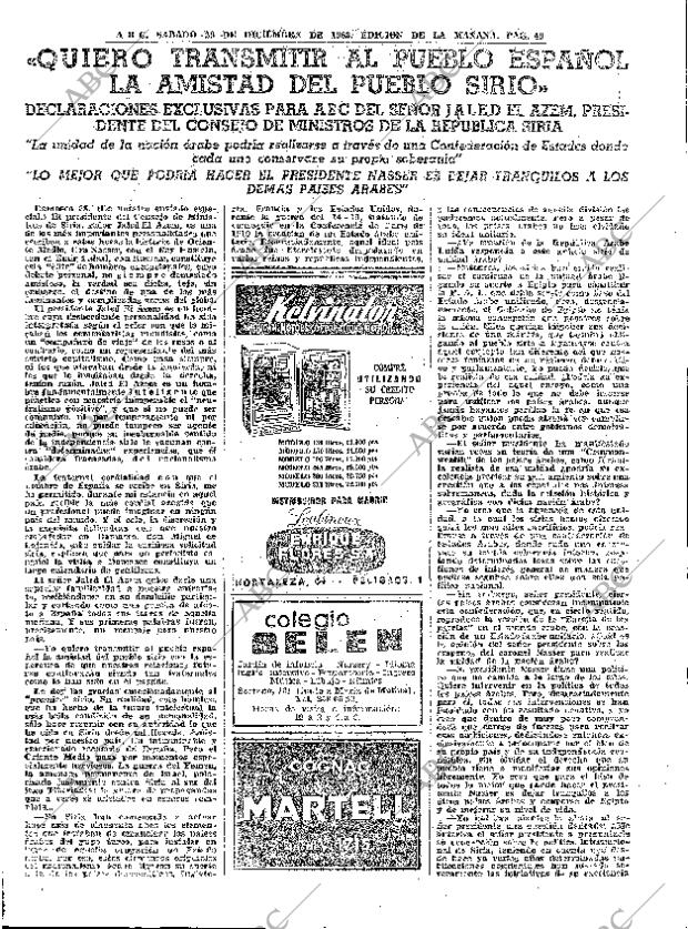 ABC MADRID 29-12-1962 página 49