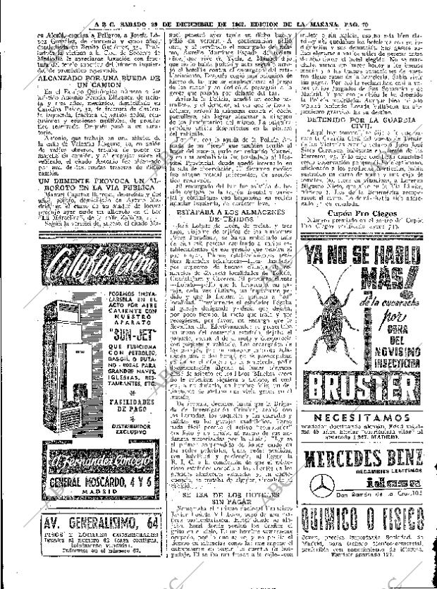ABC MADRID 29-12-1962 página 70