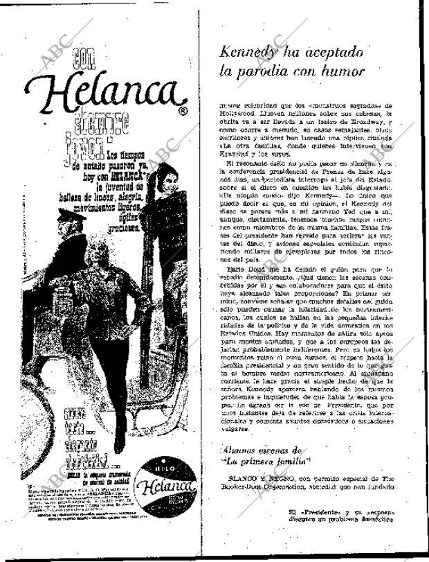 BLANCO Y NEGRO MADRID 29-12-1962 página 44