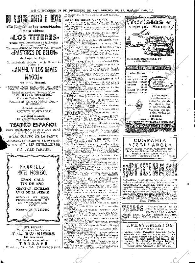 ABC MADRID 30-12-1962 página 117