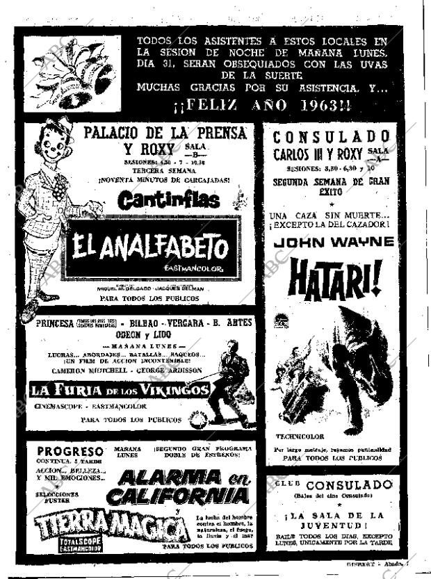 ABC MADRID 30-12-1962 página 77