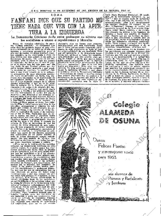 ABC MADRID 30-12-1962 página 87