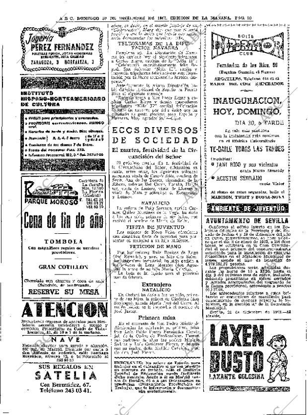 ABC MADRID 30-12-1962 página 90