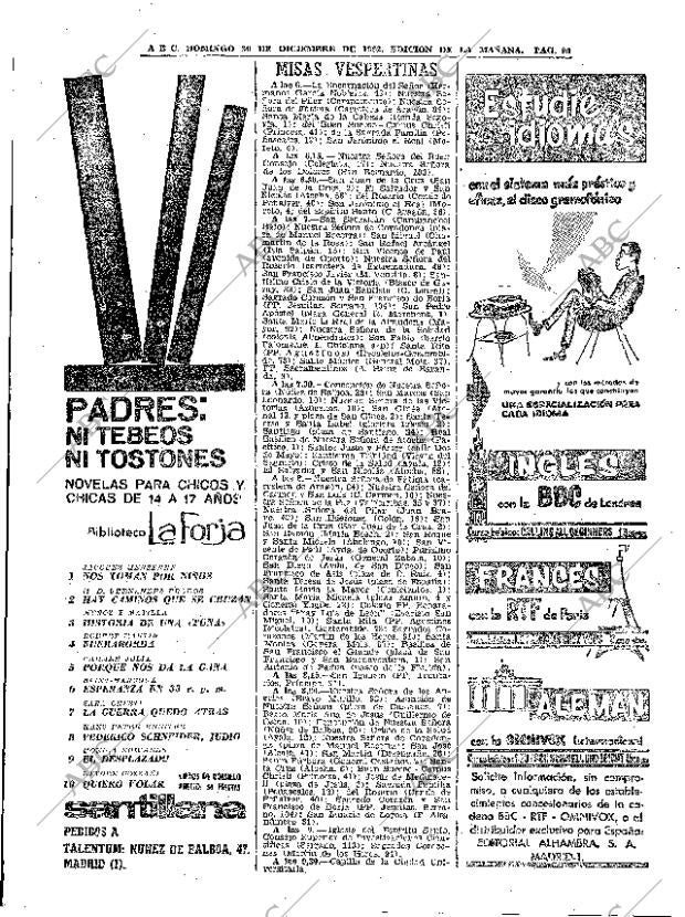 ABC MADRID 30-12-1962 página 96