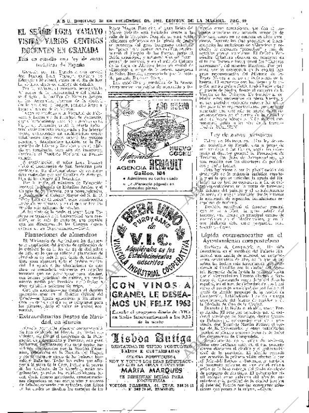 ABC MADRID 30-12-1962 página 99