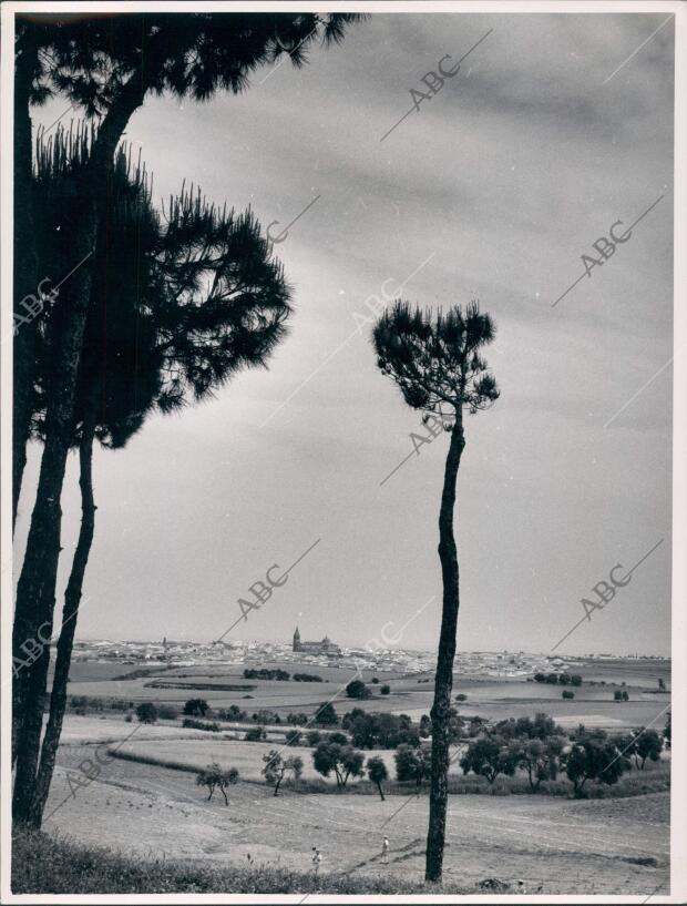 Vista de Moguer desde Fuentepiñas, la casa de campo de Juan Ramón Jiménez