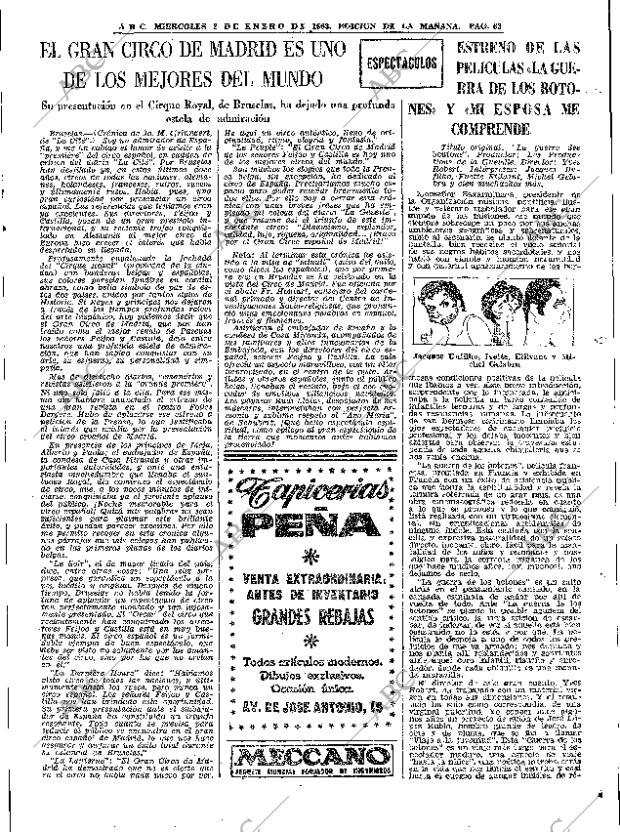 ABC MADRID 02-01-1963 página 63