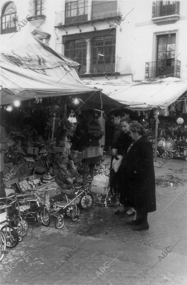 Puestos de juguetes para Navidad en Sevilla