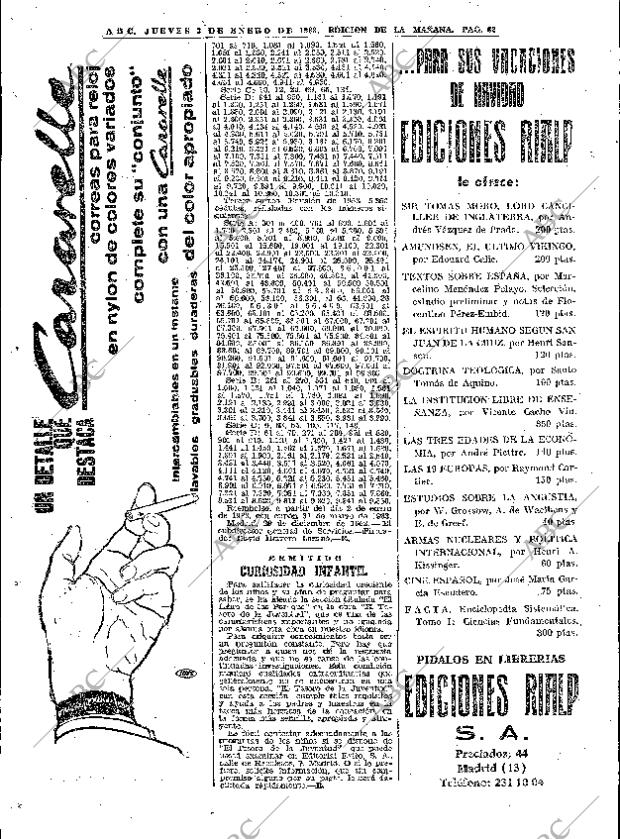 ABC MADRID 03-01-1963 página 62