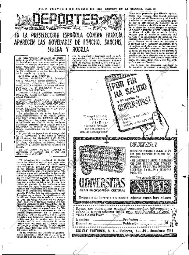 ABC MADRID 03-01-1963 página 63