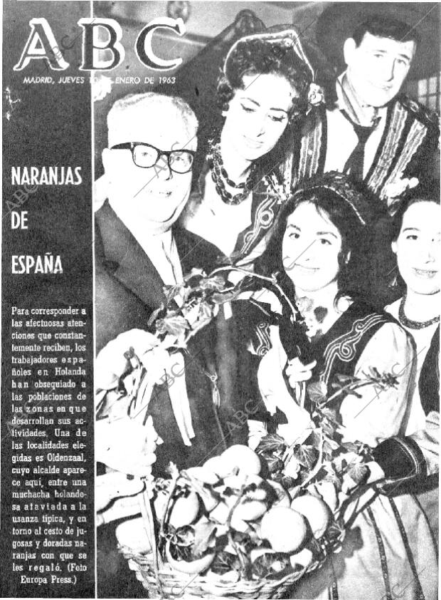 ABC MADRID 10-01-1963 página 1