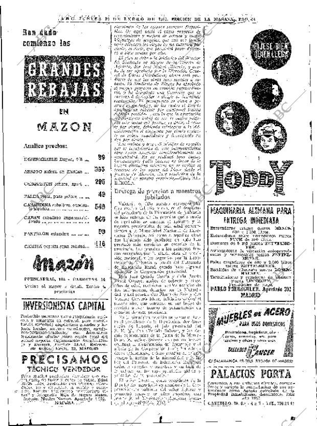 ABC MADRID 10-01-1963 página 44
