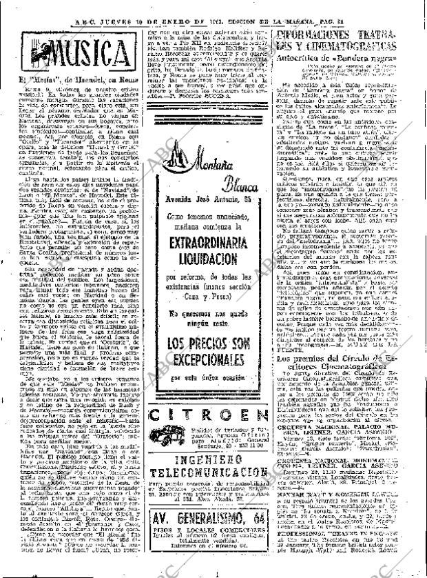 ABC MADRID 10-01-1963 página 61