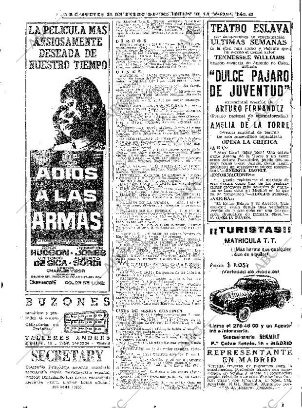 ABC MADRID 10-01-1963 página 63
