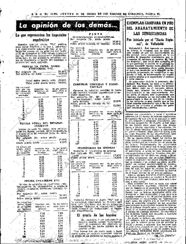 ABC SEVILLA 10-01-1963 página 27