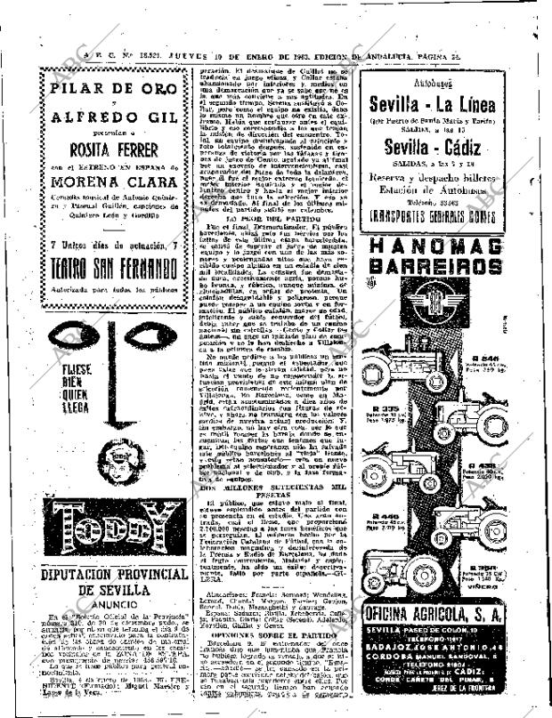 ABC SEVILLA 10-01-1963 página 34