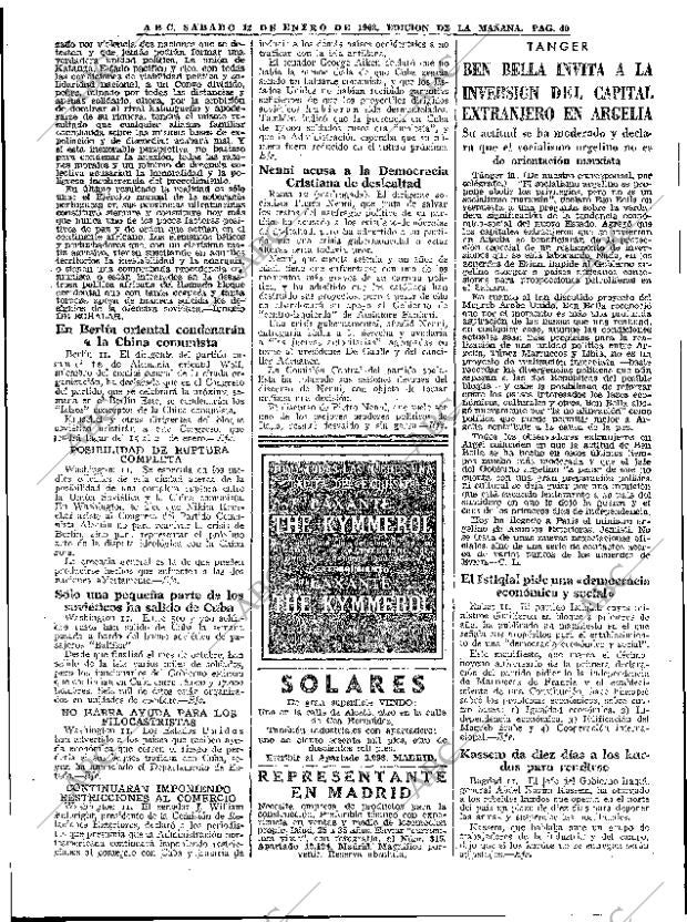 ABC MADRID 12-01-1963 página 40