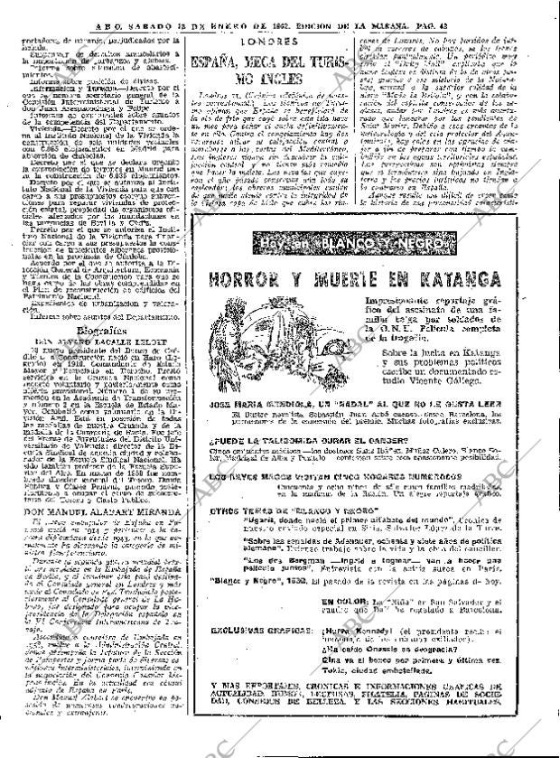 ABC MADRID 12-01-1963 página 43