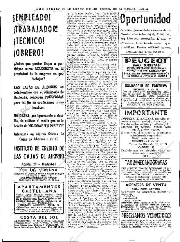 ABC MADRID 12-01-1963 página 44