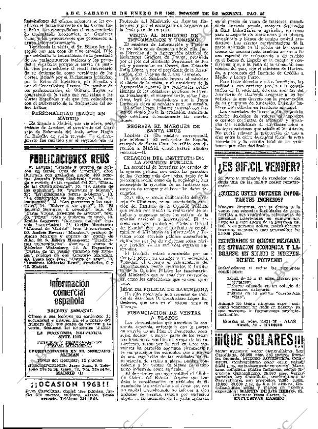 ABC MADRID 12-01-1963 página 46