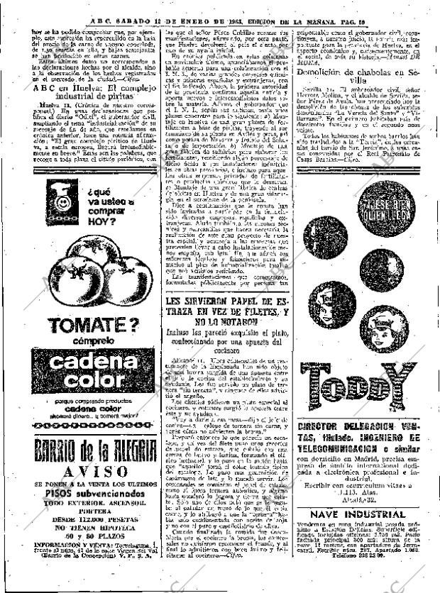 ABC MADRID 12-01-1963 página 50