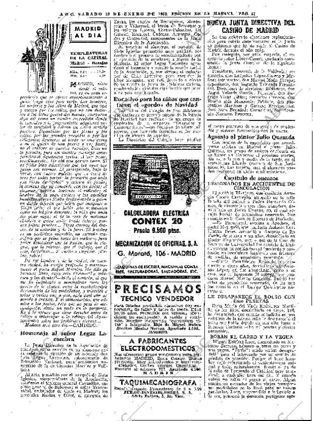 ABC MADRID 12-01-1963 página 51