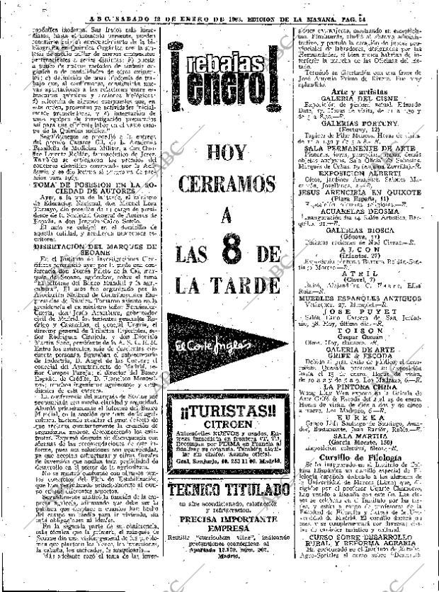 ABC MADRID 12-01-1963 página 54