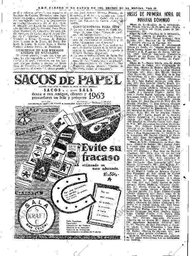 ABC MADRID 12-01-1963 página 55