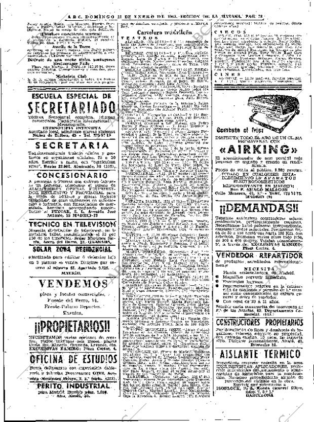 ABC MADRID 13-01-1963 página 78