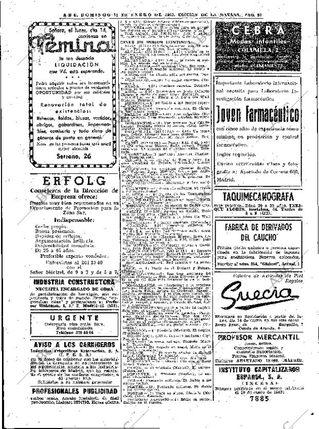 ABC MADRID 13-01-1963 página 80