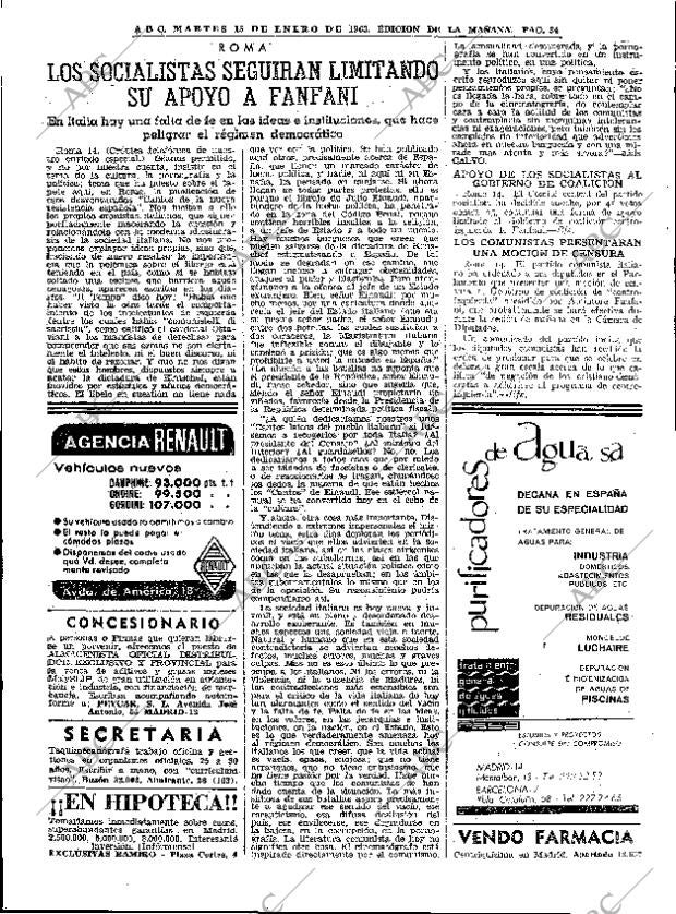 ABC MADRID 15-01-1963 página 34