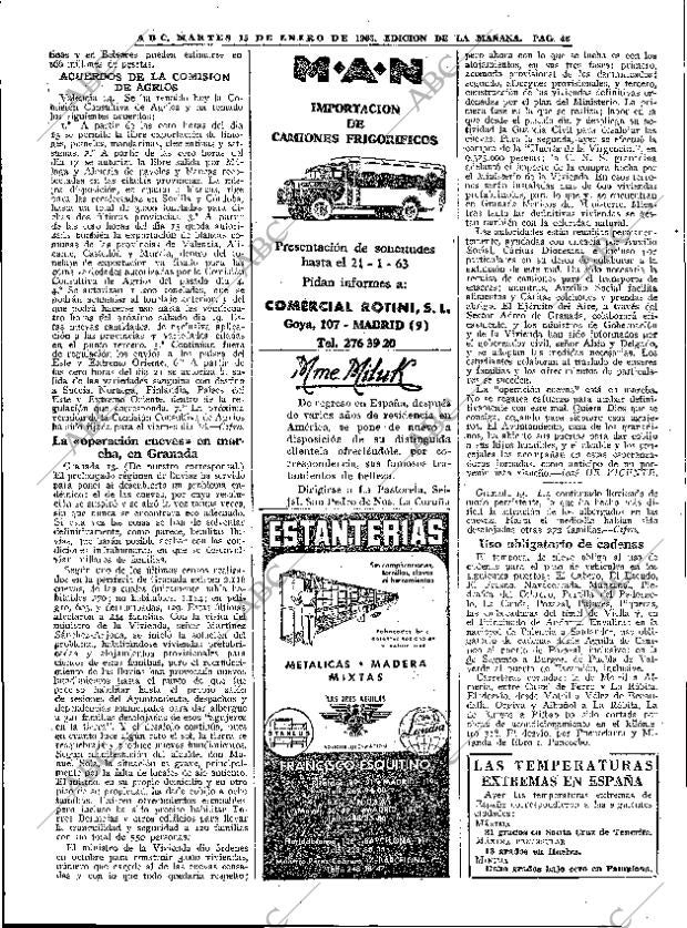 ABC MADRID 15-01-1963 página 48