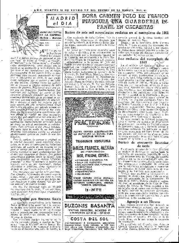 ABC MADRID 15-01-1963 página 49