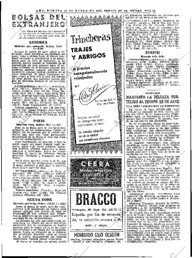ABC MADRID 15-01-1963 página 52