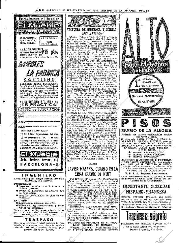 ABC MADRID 15-01-1963 página 60