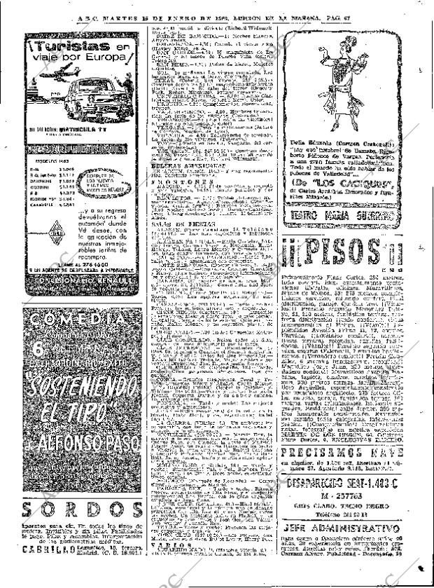 ABC MADRID 15-01-1963 página 67