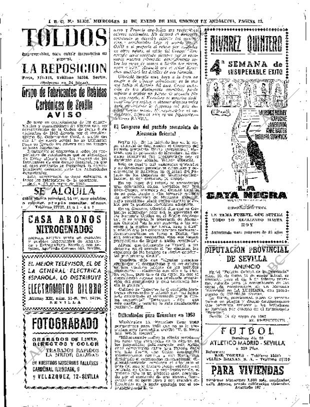 ABC SEVILLA 16-01-1963 página 22