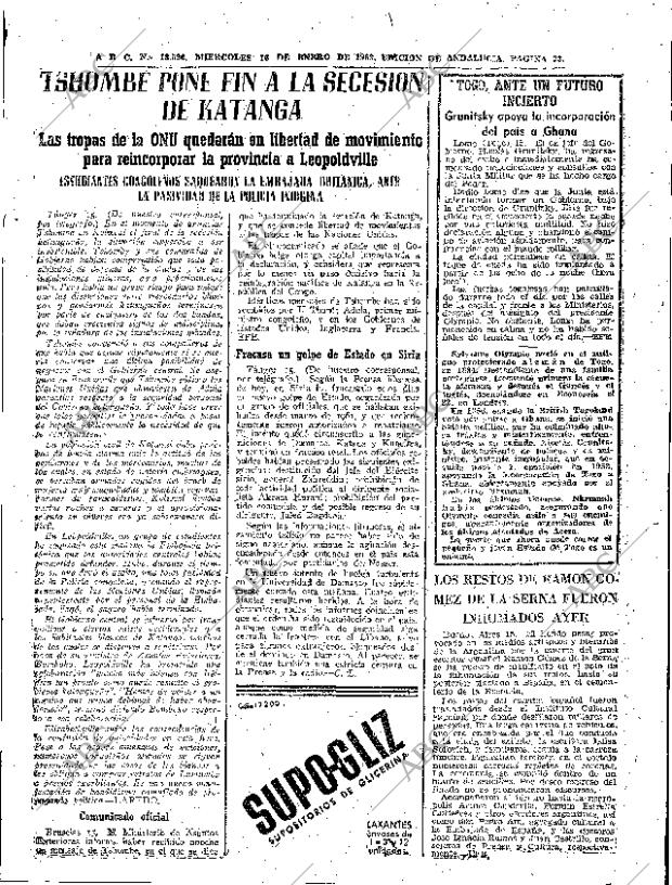 ABC SEVILLA 16-01-1963 página 23