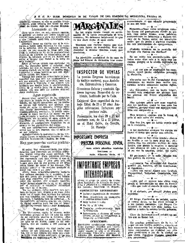 ABC SEVILLA 20-01-1963 página 50