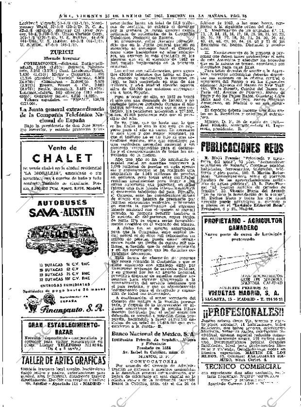ABC MADRID 25-01-1963 página 58