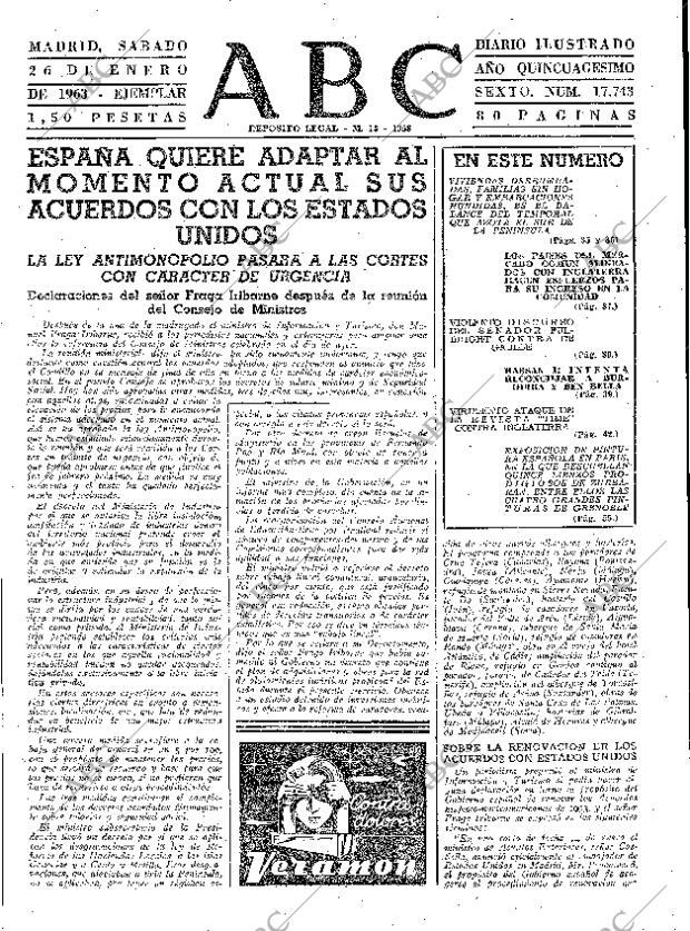 ABC MADRID 26-01-1963 página 31